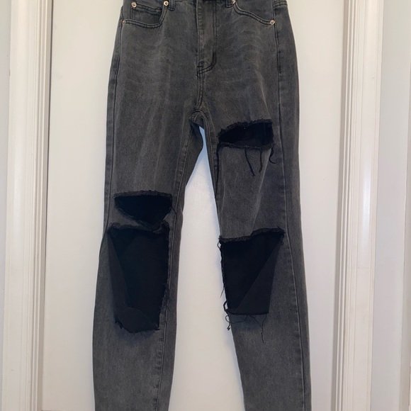 Adika Black Wash Davis Jeans Straight 